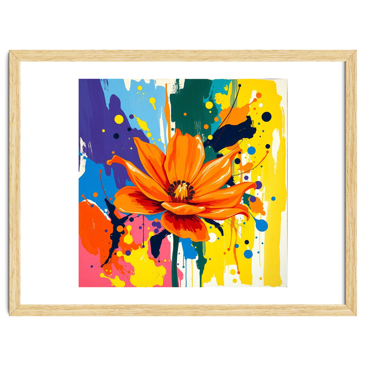 Modern Vibrant Flower