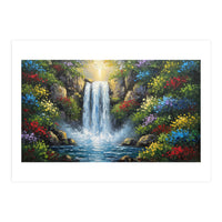 Enchanted Cascading Garden (Print Only)