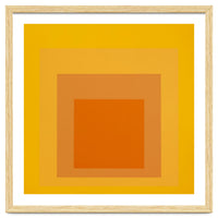 JOSEF ALBERS - HOMAGE TO THE SQUARE YELLOW ORANGE 2. HIGH RESOLUTION