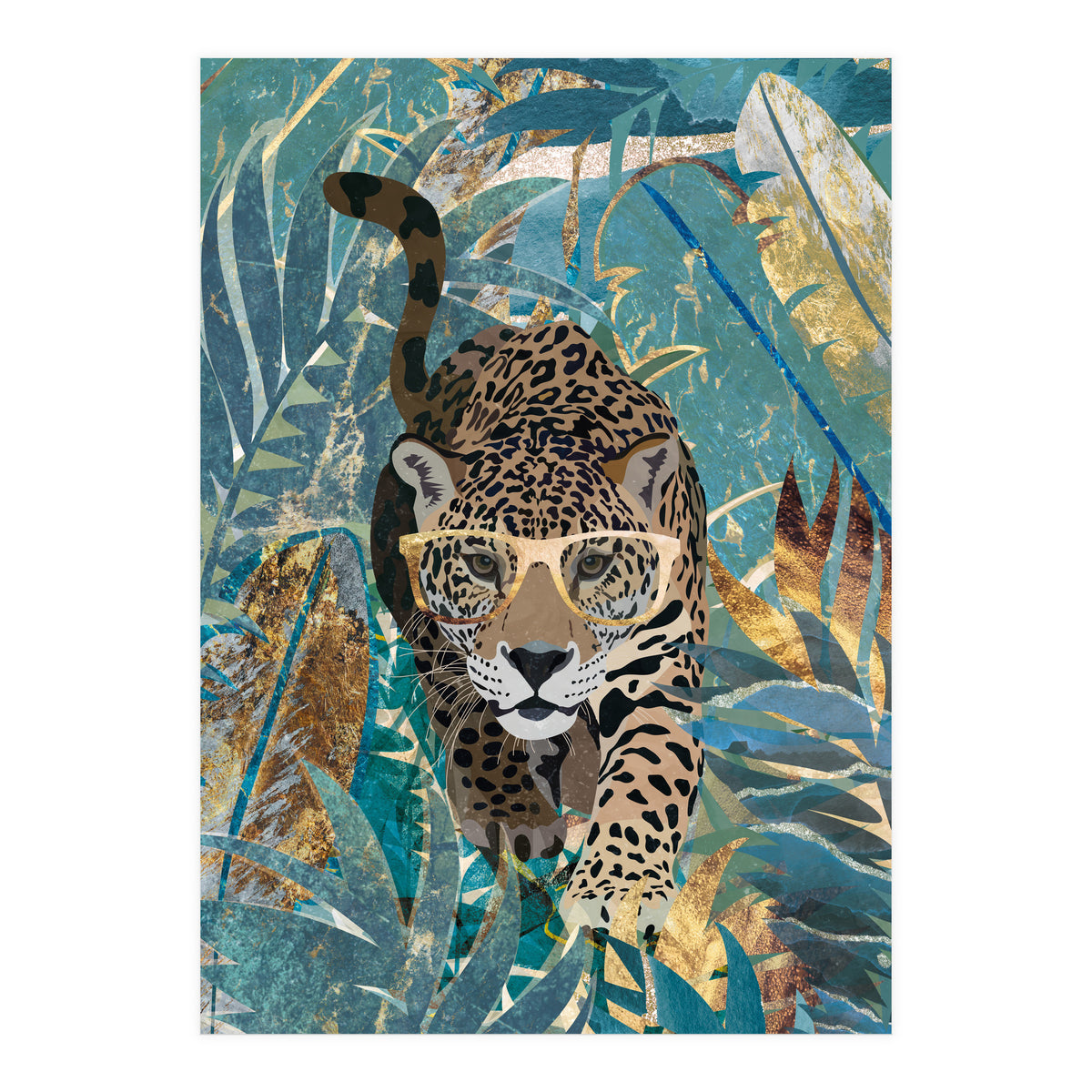 Jaguar in the jungle (Print Only)
