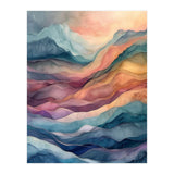 Abstract Fluid Mountain Landscape Art (Print Only) thumbnail