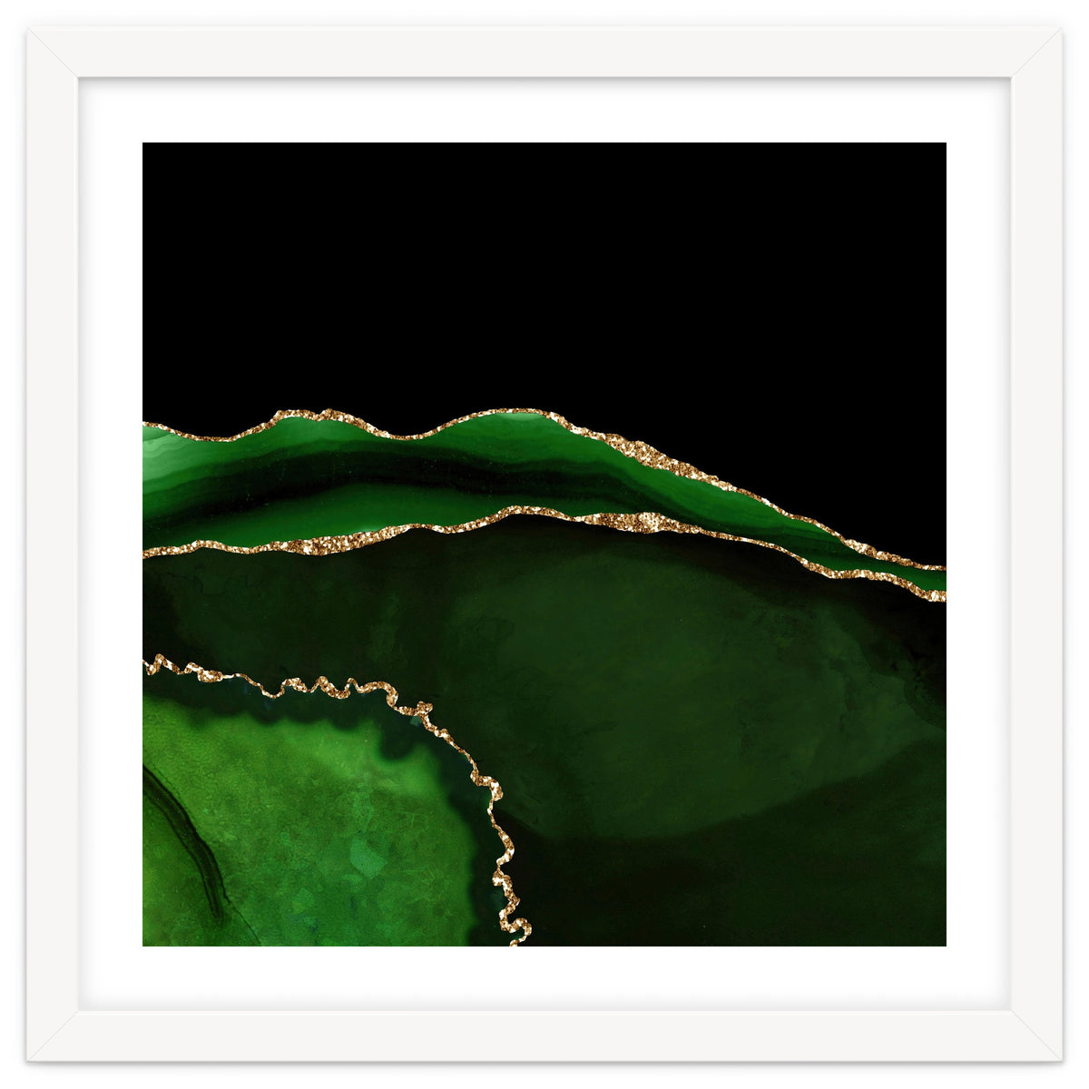 Green & Gold Agate Texture 05