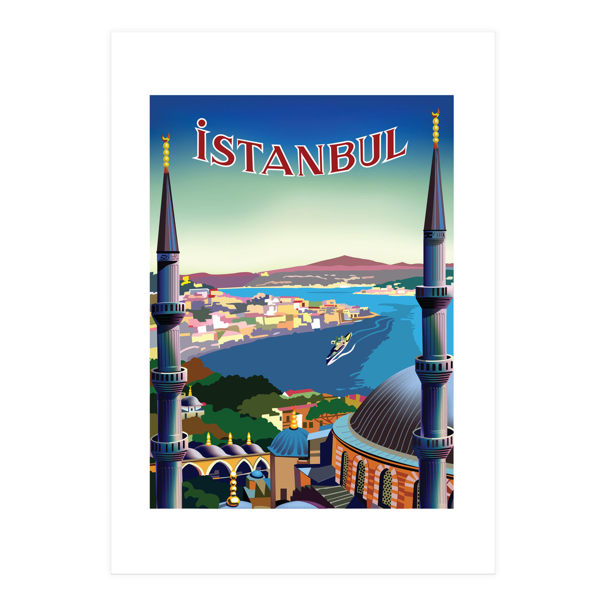 Istanbul, Turkey, Aerial View (Print Only)