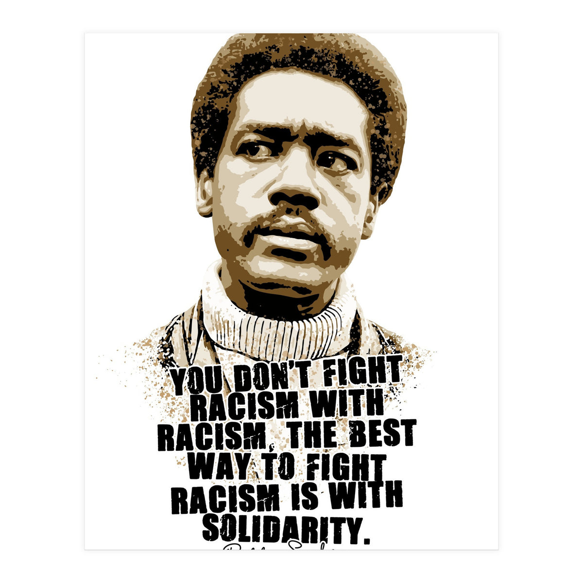 Bunchy Carter American Activist Legend with Quotes (Print Only)