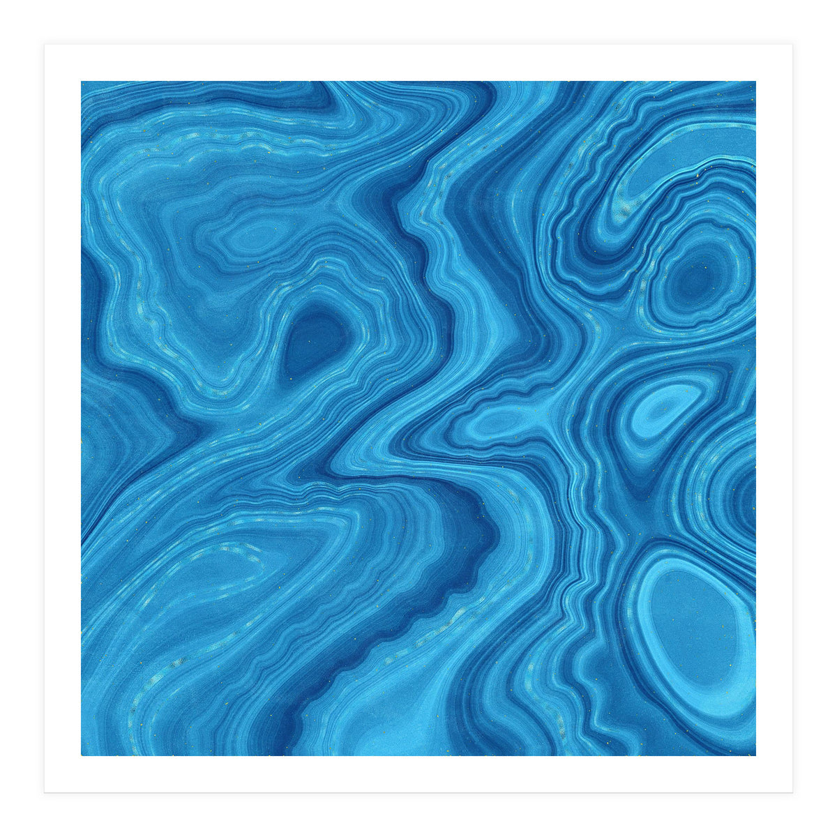 Blue Agate Texture 07 (Print Only)