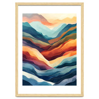 Abstract Ethereal Mountain Landscape
