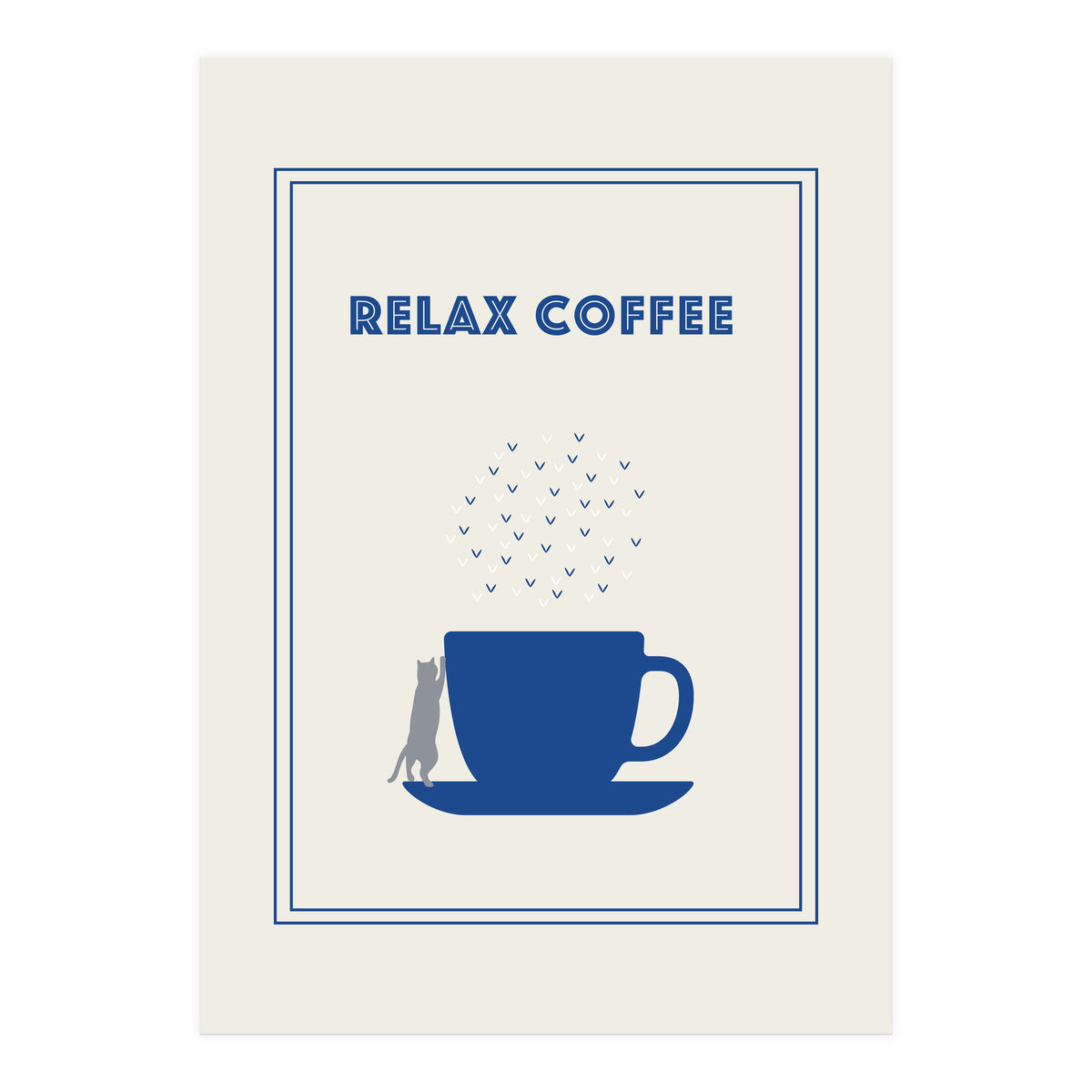 RELAX COFFEE CAT (Print Only)