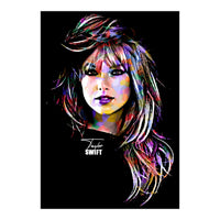 Taylor Swift Colorful Art 2 (Print Only)