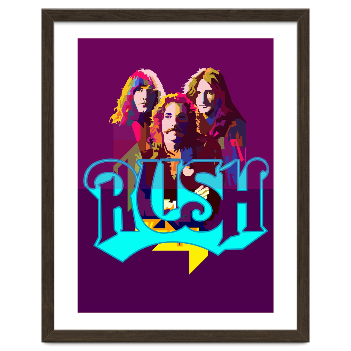 Rush Classic Rock Pop Art WPAP