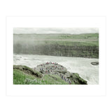 Tourists at the edge of the big river - Iceland  (Print Only) thumbnail