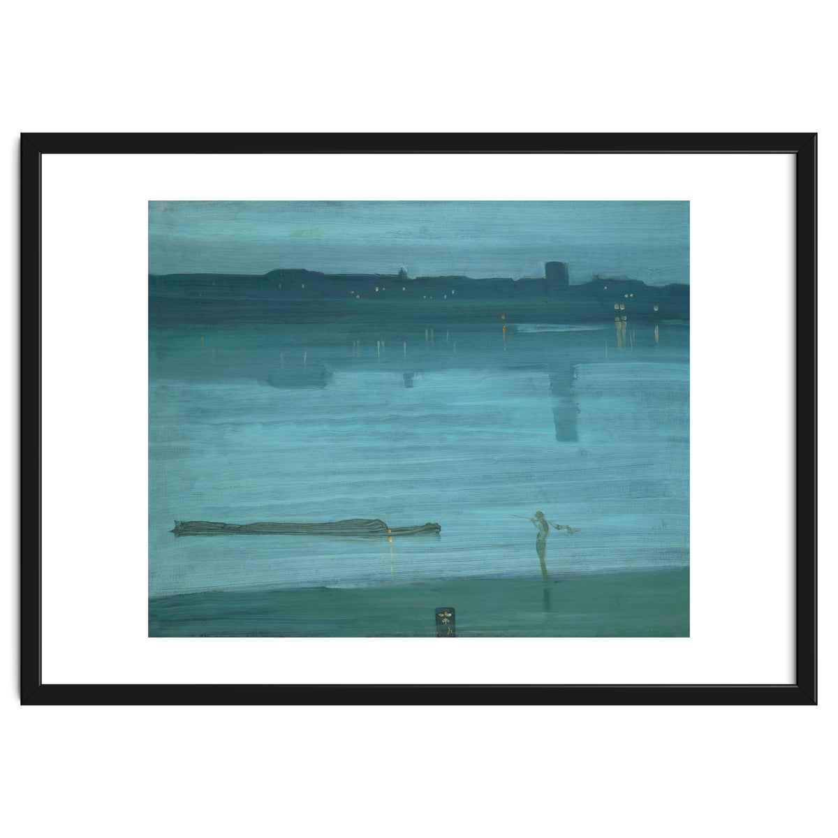 Nocturne, Blue and Silver: Chelsea, 1871 Canvas, 50,2 x 60,8 cm.