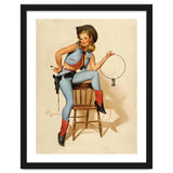 Pinup Cowgirl With A Key thumbnail