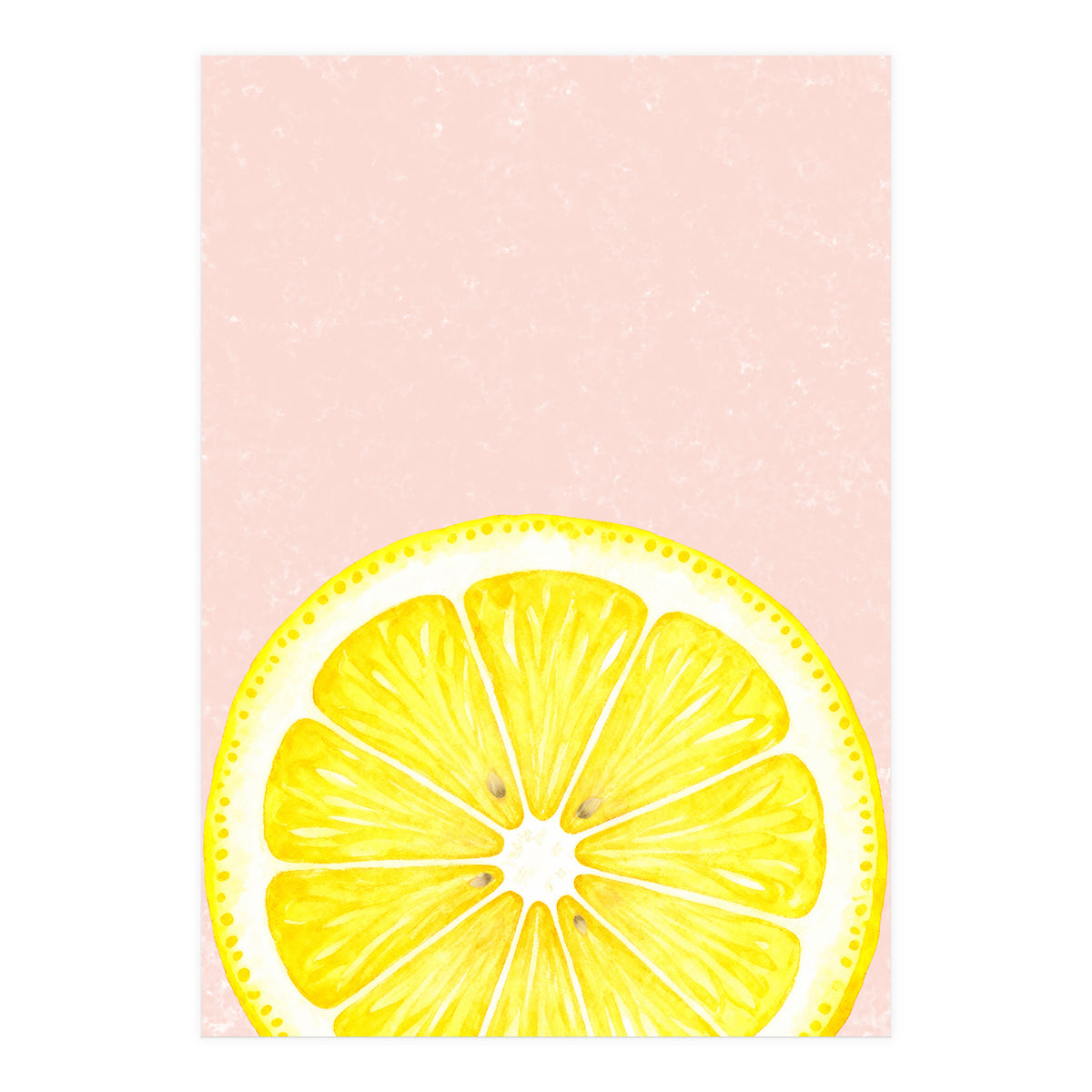 Lemon Slice, Fresh Citrus Kitchen Summer Art (Print Only)