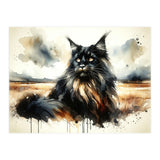 Mystical Black Cat In The Wild (Print Only) thumbnail