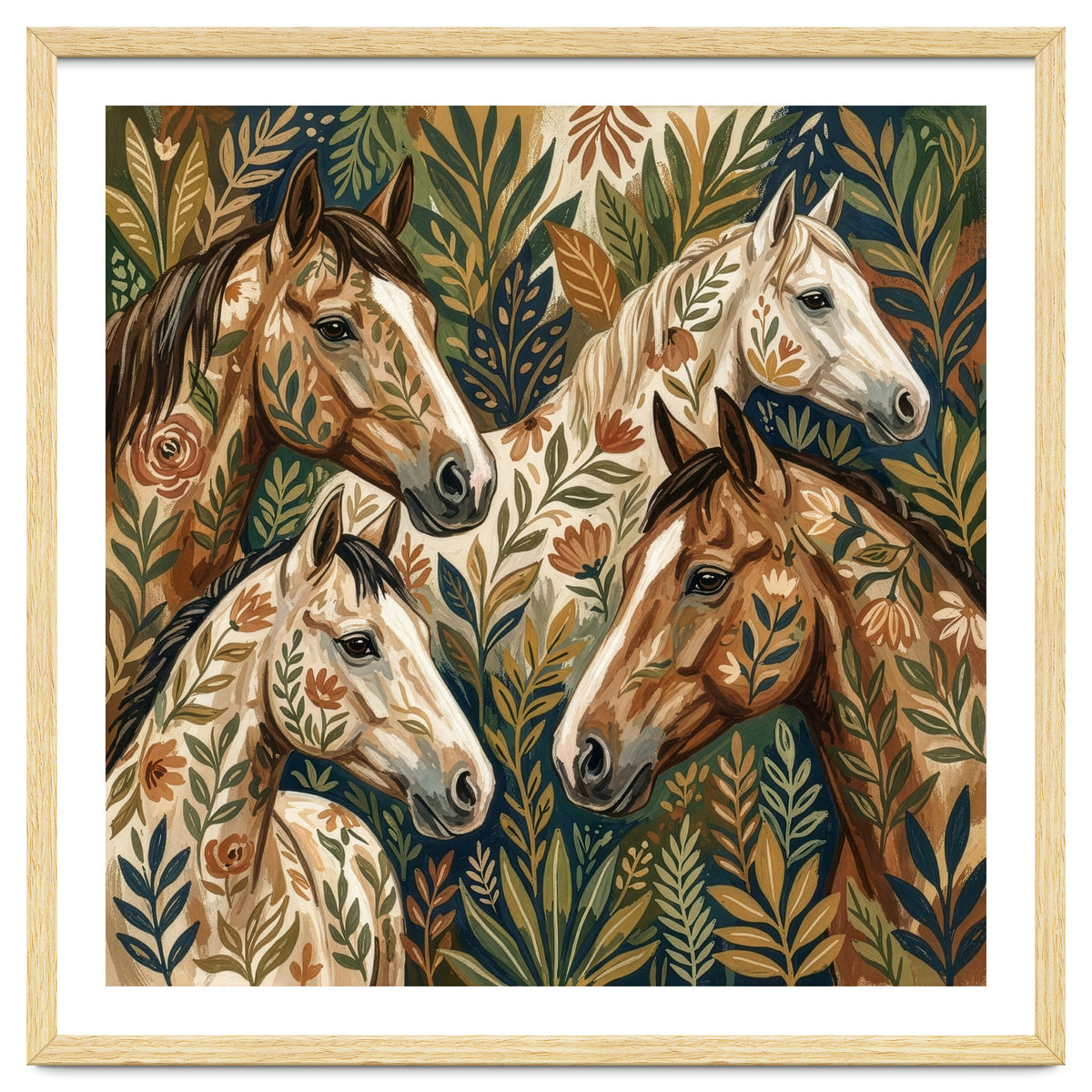 Equestrian Floral Harmony