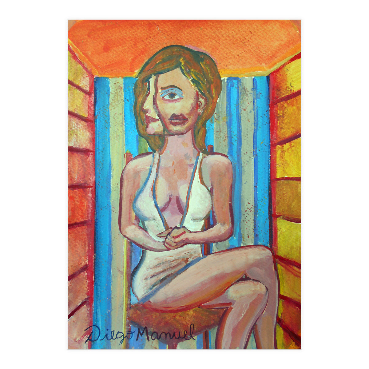 Mujer En La Silla 4 (Print Only)