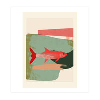 Red Fish Abstract (Print Only)