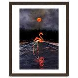 Flamingo and Red Moon thumbnail