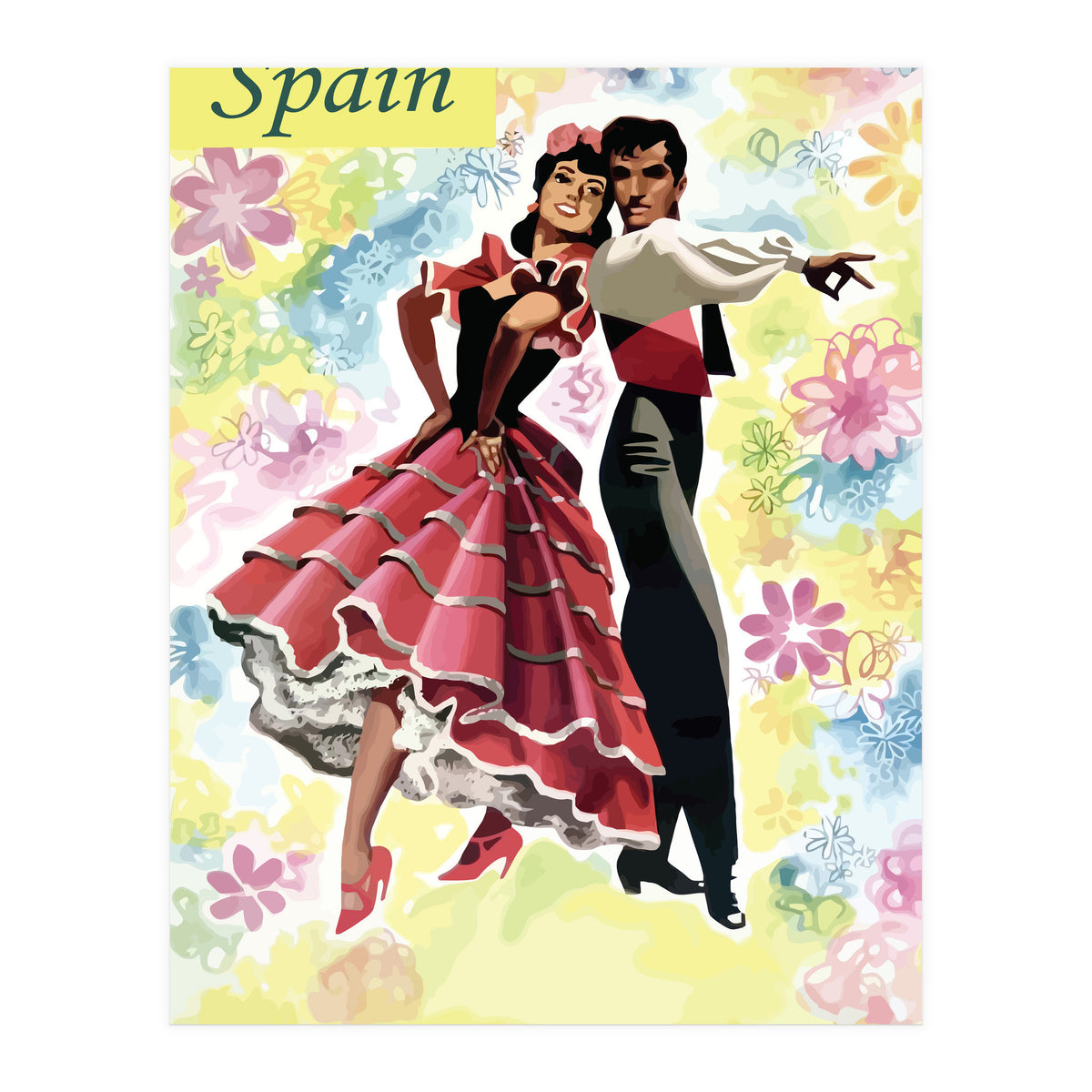 Spain, Dancing Couple (Print Only)