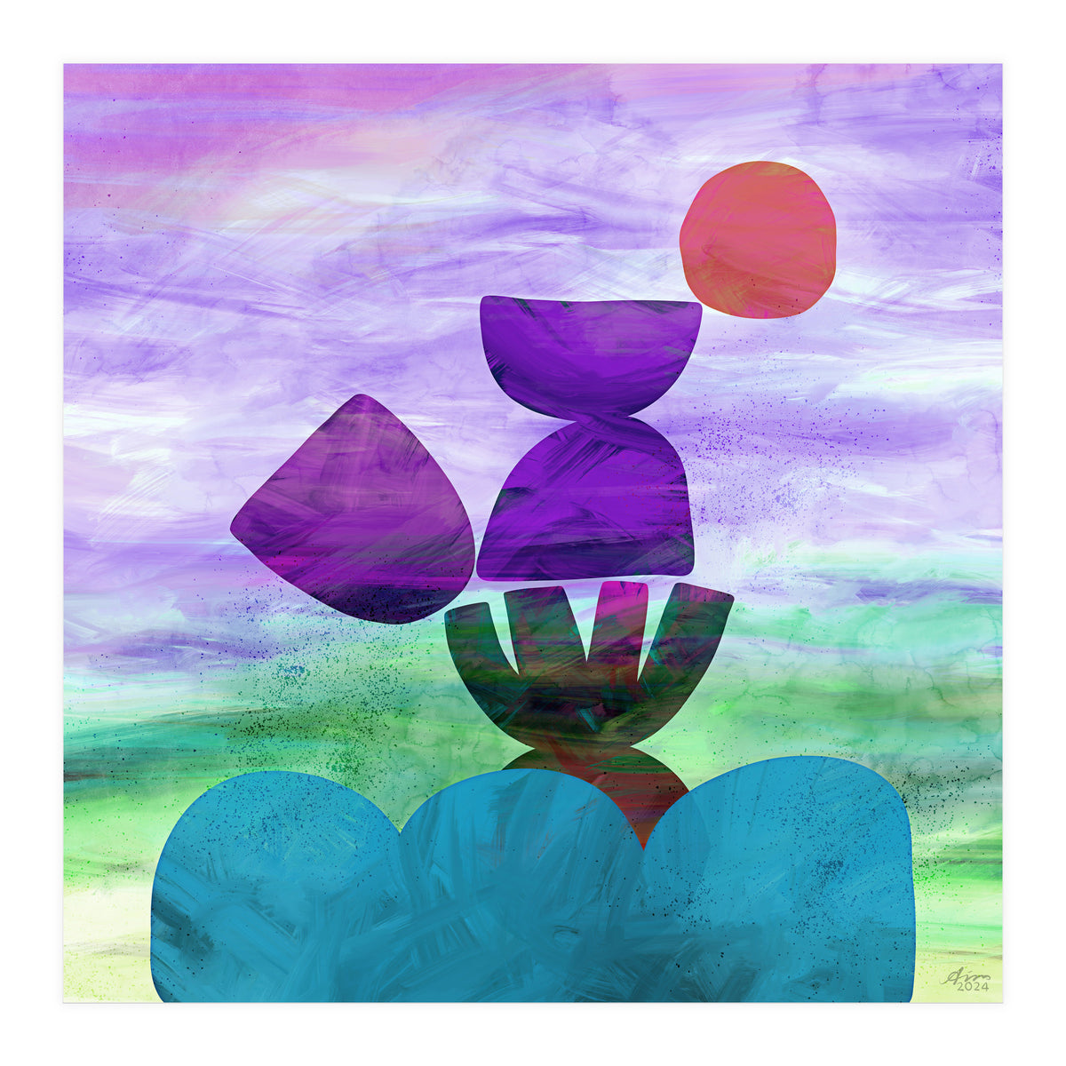 Balance (purple) (Print Only)