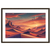 Vintage Chile, Atacama Desert Sunset Poster