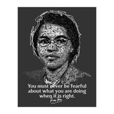 Rosa Parks  American Activist Legend in Scribble Art (Print Only) thumbnail