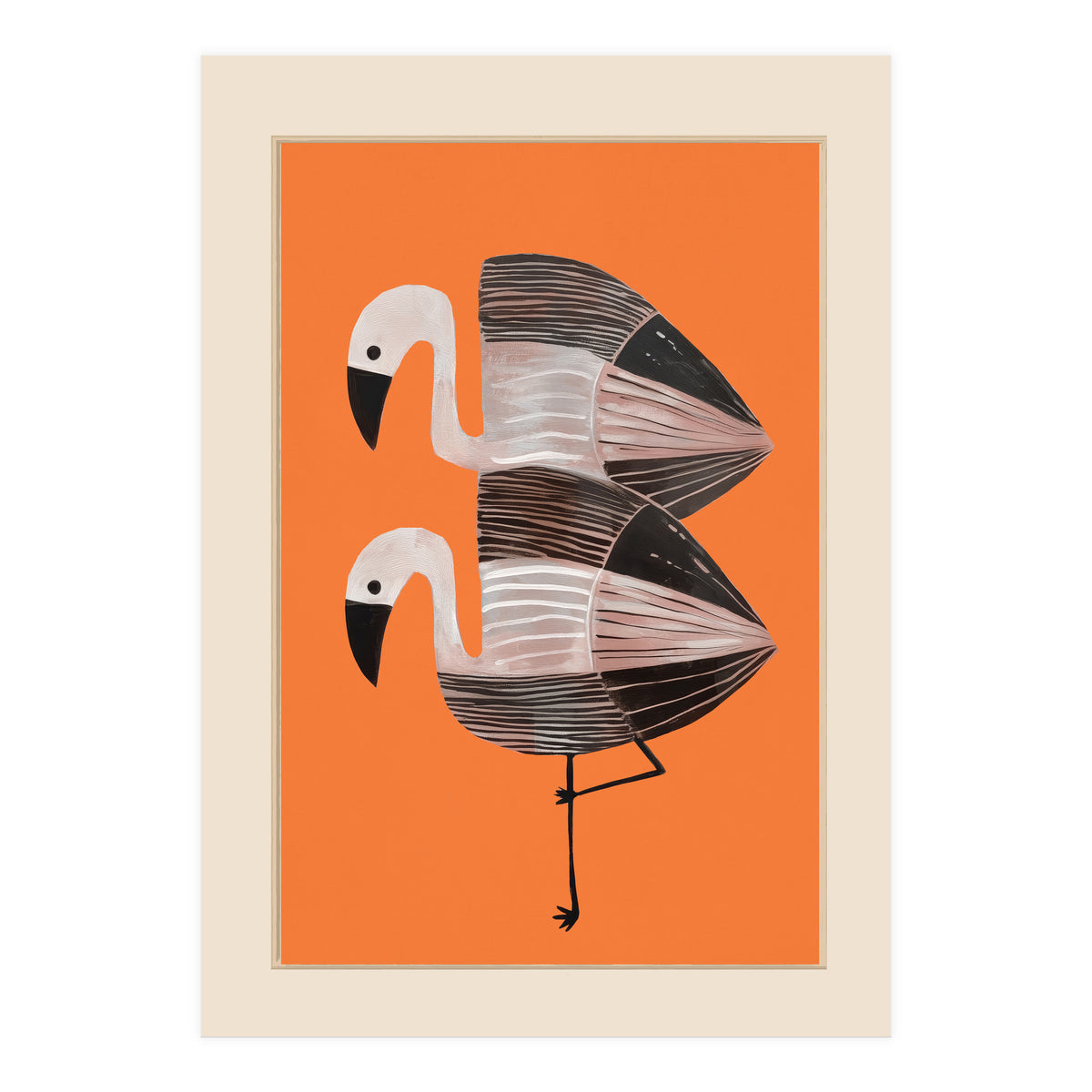 Tangerine Flamingos (Print Only)