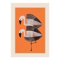 Tangerine Flamingos (Print Only)