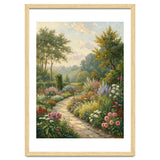 Enchanted English Cottage Garden Oil Painting thumbnail