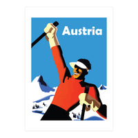 Austria, Ski Winner (Print Only)
