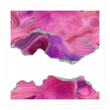 Magenta & Silver Agate Texture 07  (Print Only) thumbnail