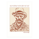 Self Portrait With Grey Felt Hat – Vincent Van Gogh (Print Only) thumbnail