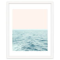 Sea Breeze, Minimal Nature Ocean Photography, Scenic Landscape Pastel Luxe Sea