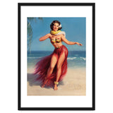 Pinup Girl In Hawaiian Costume thumbnail