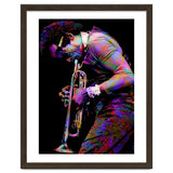 Miles Davis American Jazz Trumpeter Legend Colorful Art thumbnail