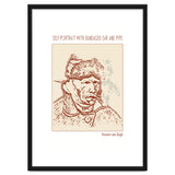 Self Portrait With Bandaged Ear And Pipe – Vincent Van Gogh thumbnail