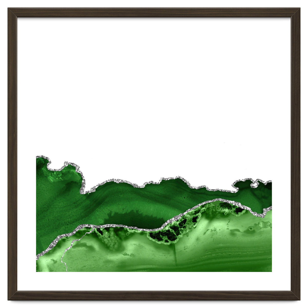 Green & Silver Agate Texture 12