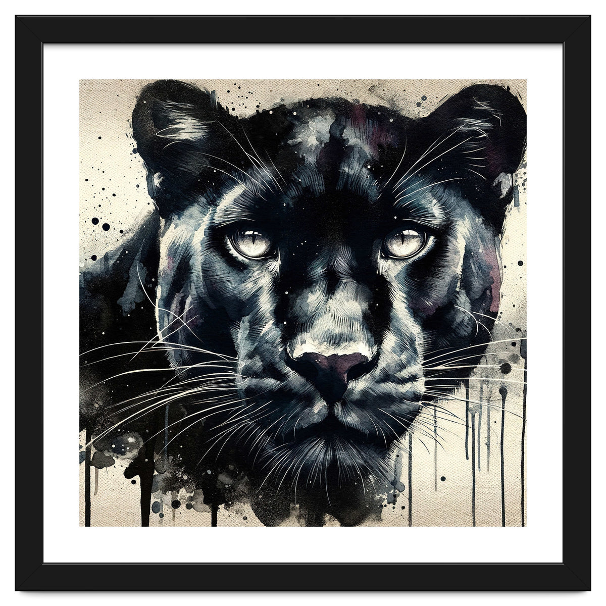 Watercolor Panther