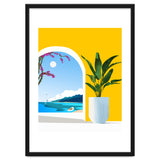 A Peek Ahead, Travel Ocean Beach Sea Tropical, Architecture Arch Boat Summer, Bougainvillea Eclectic Bohemian thumbnail