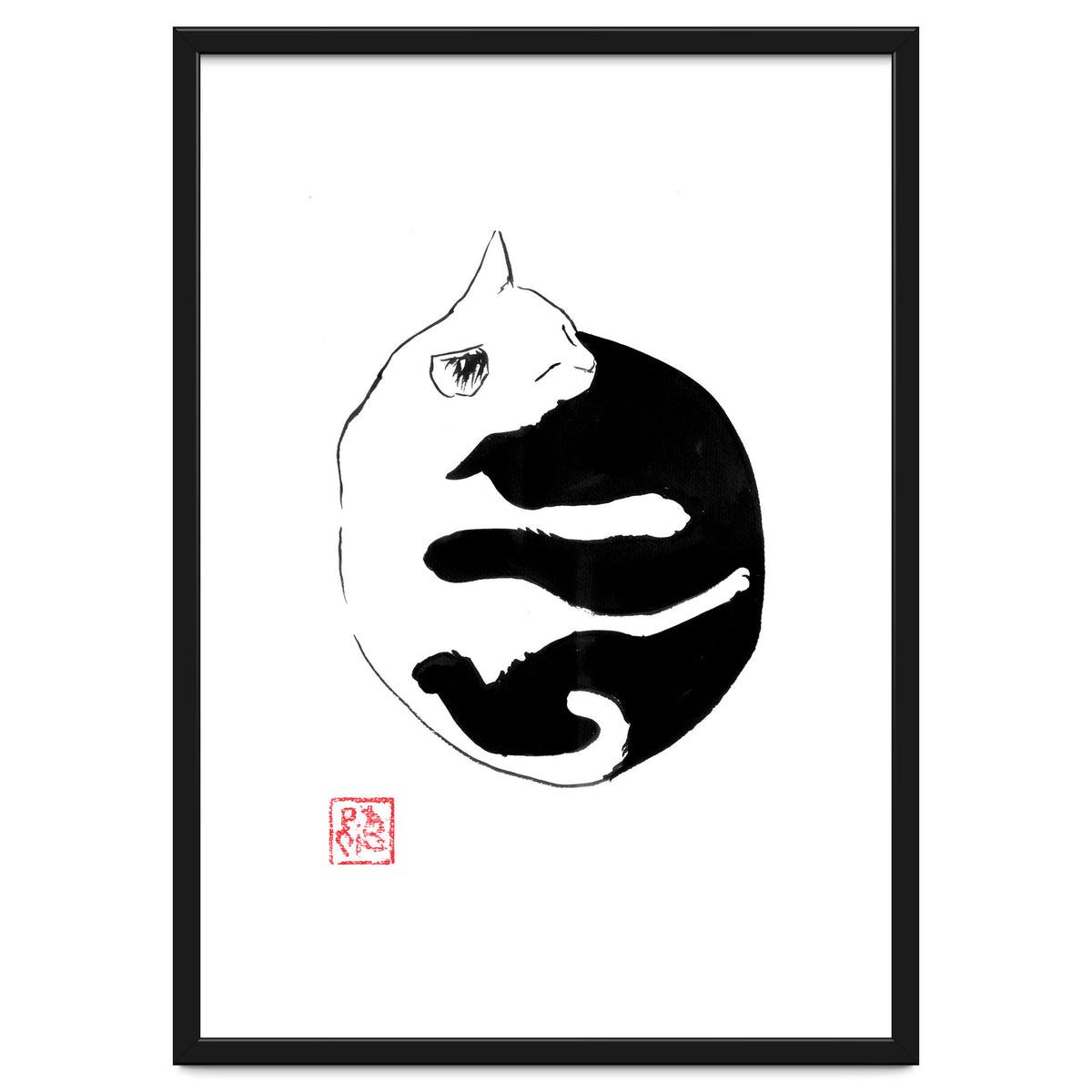 Ying yang Cat