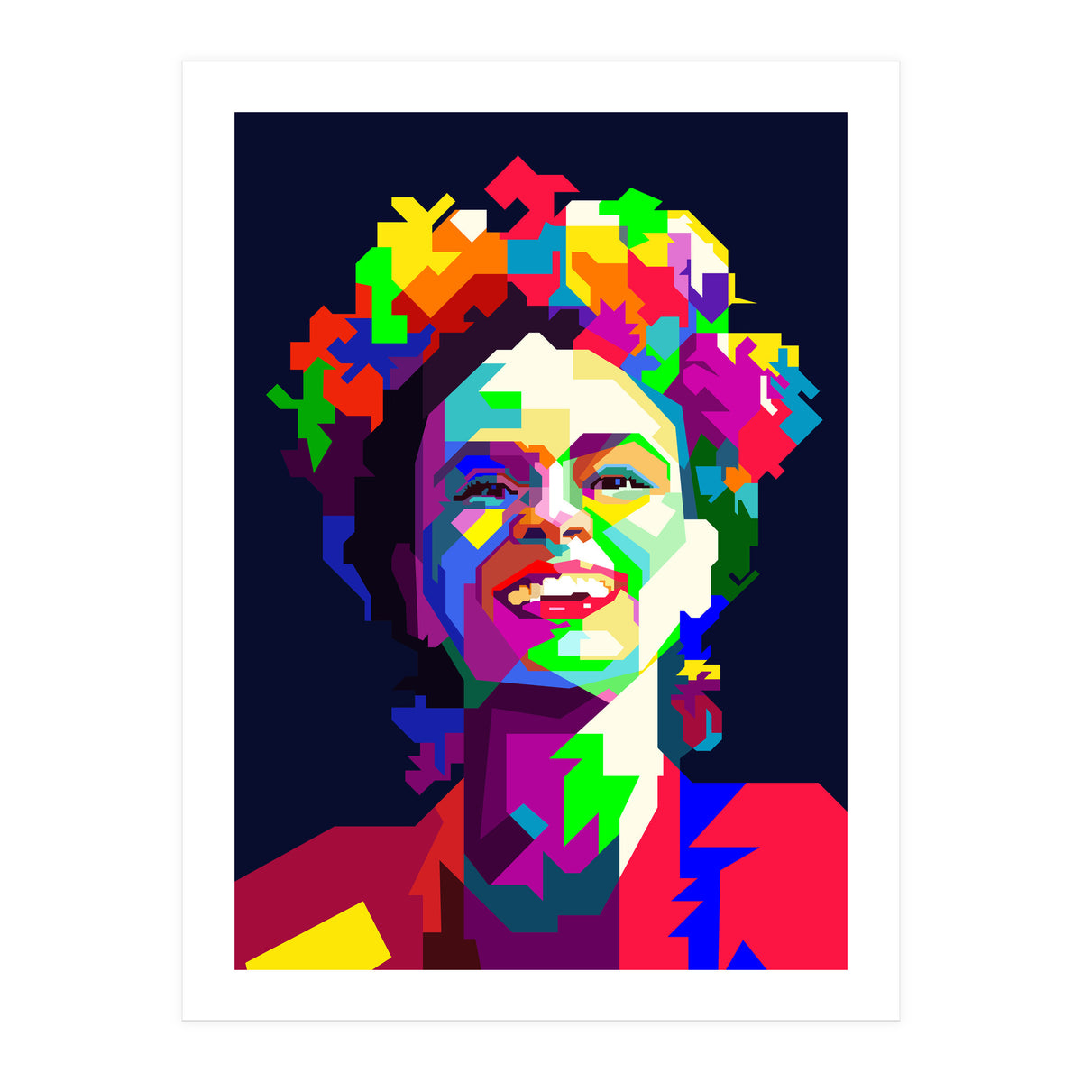 Frida Kahlo Mexican Artist Painting Pop Art WPAP (Print Only)