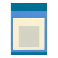 JOSEF ALBERS - HOMAGE TO THE SQUARE: BLUE WHITE GREY (Print Only)