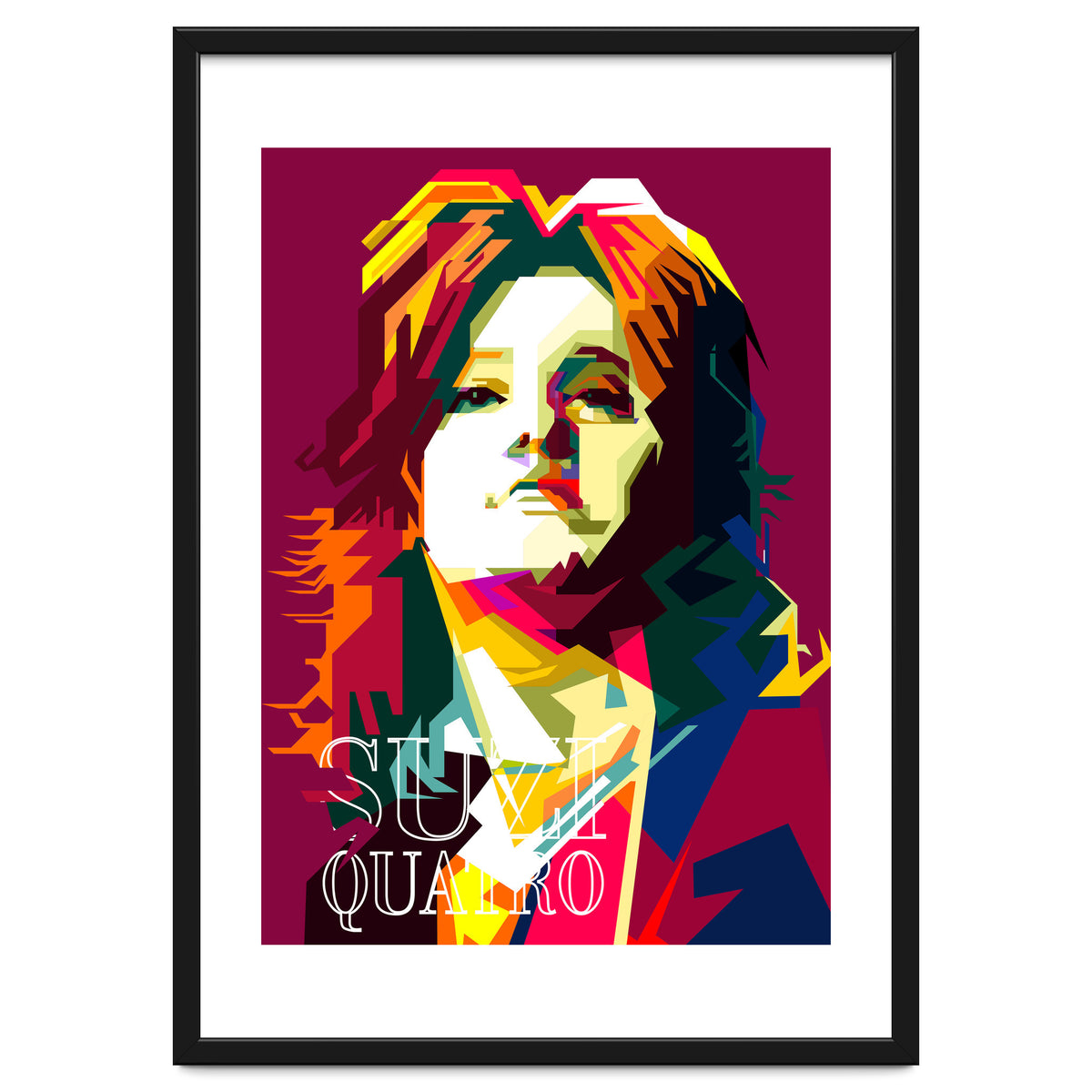Suzi Quatro Blues Singer Pop Art WPAP