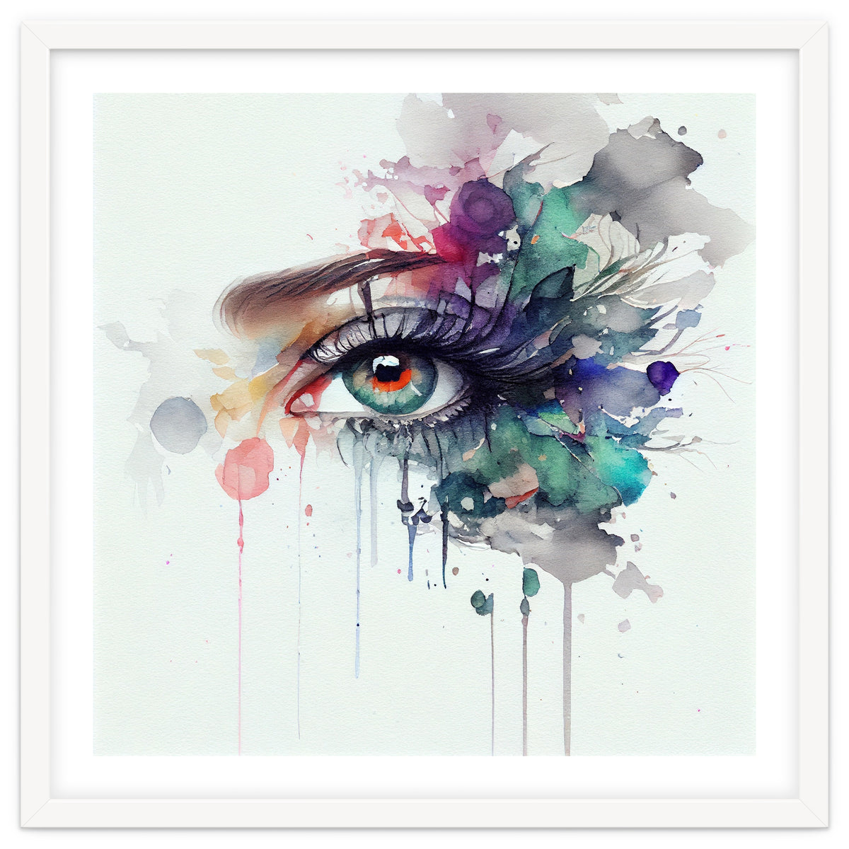 Watercolor Woman Eye #5
