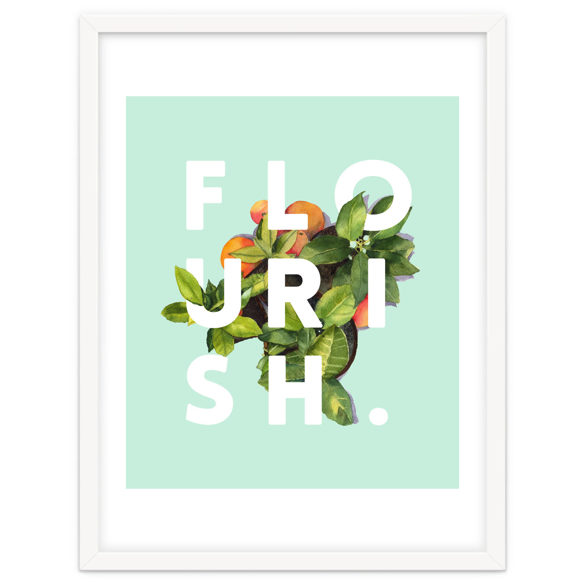 Flourish #society6 #buyart #typography #artprint