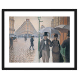 Gustave Caillebotte: Rue de Paris, temps de pluie - Paris Street in Rainy Weather, 1877. thumbnail
