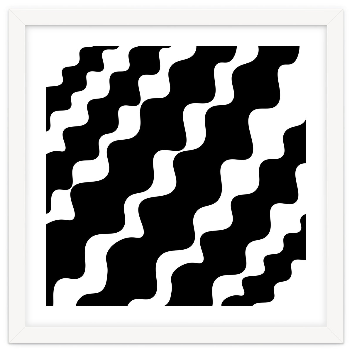Black Wavy Pattern
