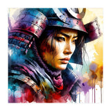 Samurai Asian Warrior Woman Portrait (Print Only) thumbnail
