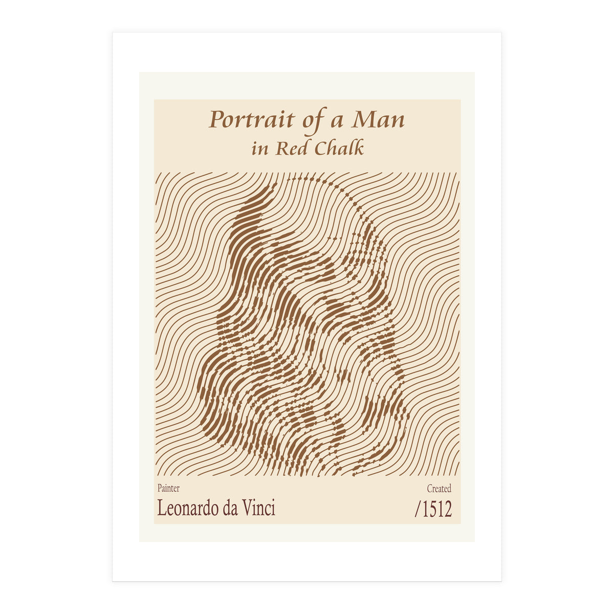 Portrait Of A Man In Red Chalk (self Portrait) – Leonardo Da Vinci (1512) (Print Only)