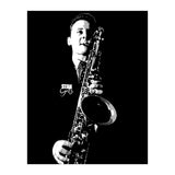 Stan Getz American Jazz Saxophonist in Grayscale (Print Only) thumbnail